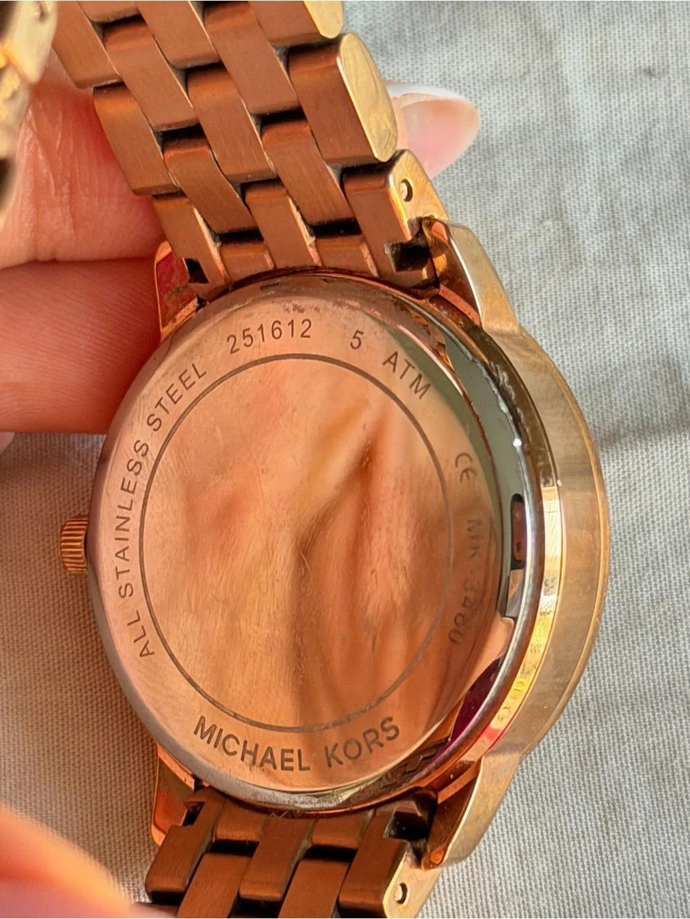 Michael Kors Rose Gold Crystal Dial Bracelet Watch